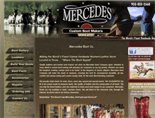 Tablet Screenshot of mercedesboots.com